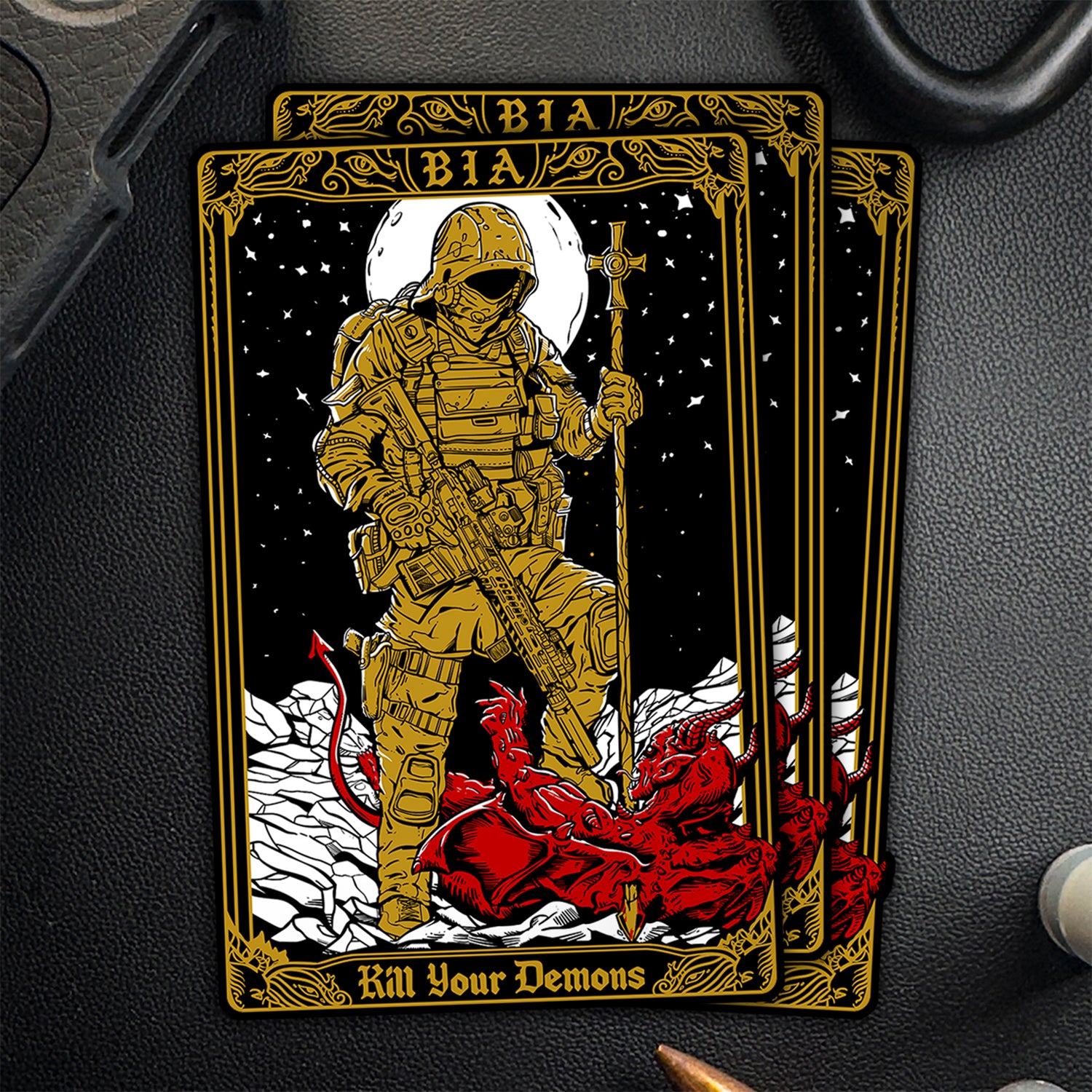 Kill your Demons - Sticker Set quadratisch #pieces_pack 3
