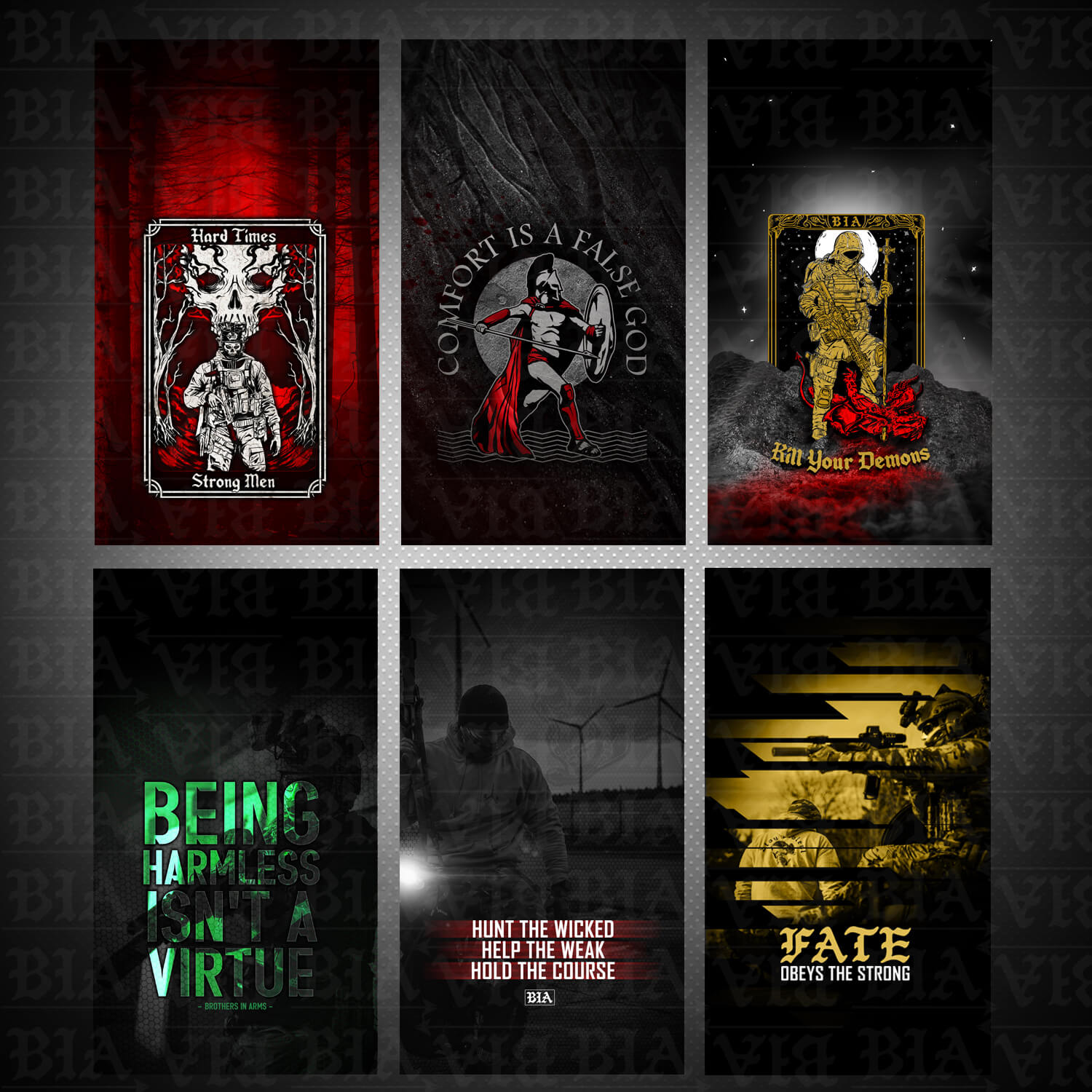 Hintergrundbilder der Discipline Kollektion