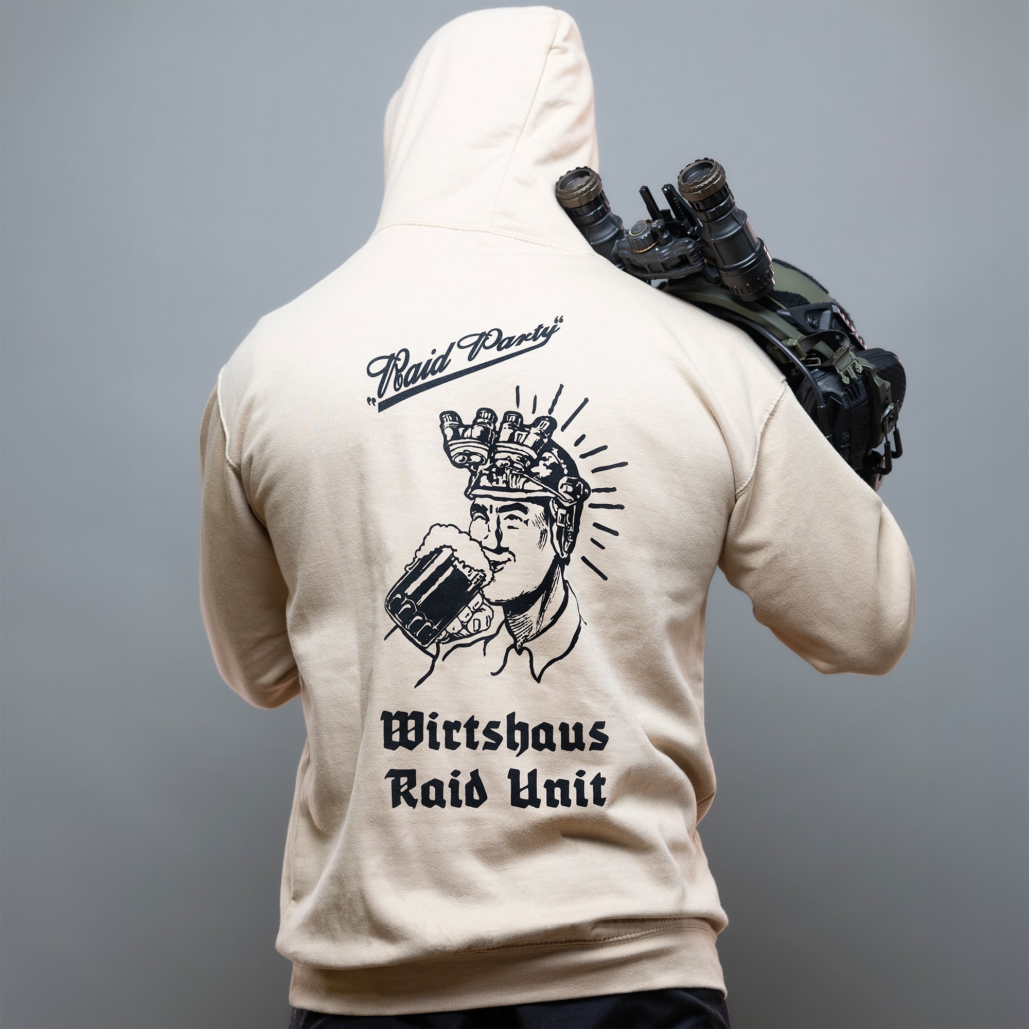 Raid Party Hoodie sand Rückseite #color_sand