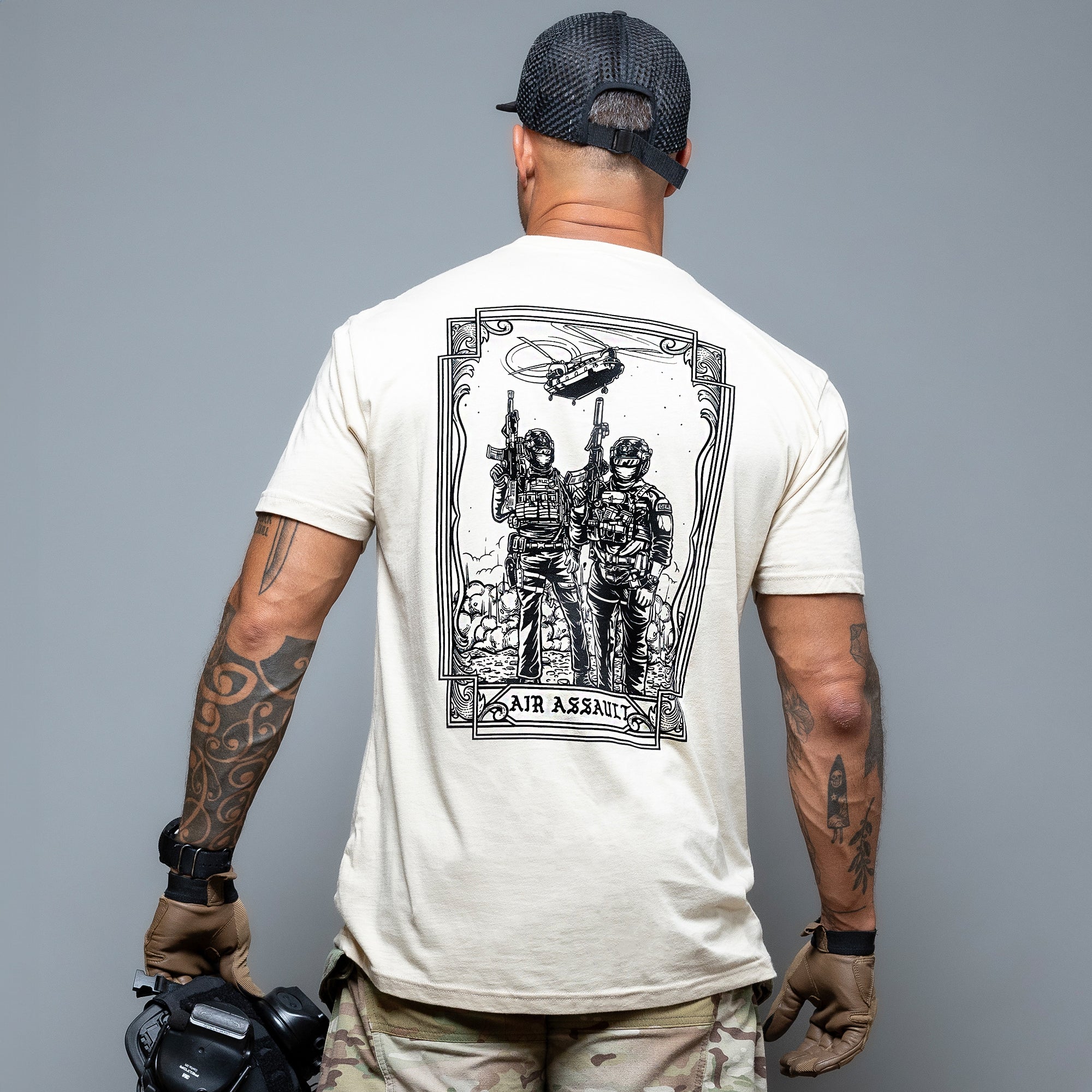 Air Assault T-Shirt sand Rückseite #color_sand