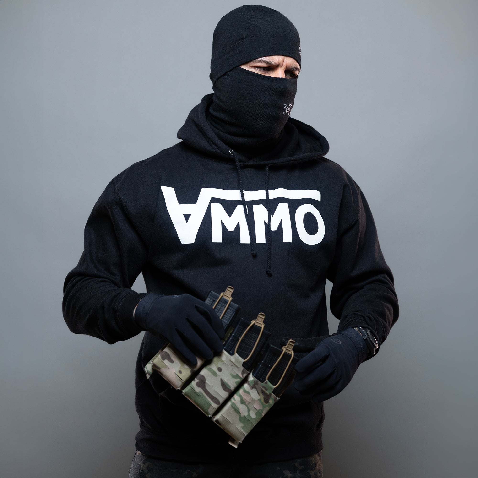 Ammo Hoodie schwarz Vorderseite #color_black