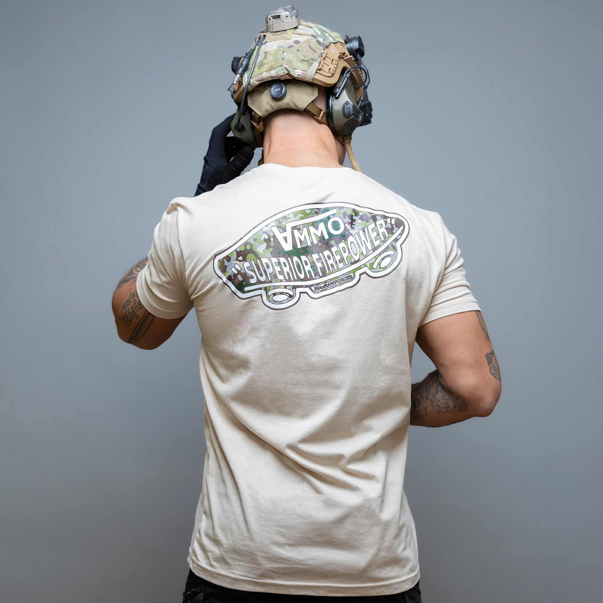 Ammo T-Shirt sand/camo Rückseite #color_tropical camouflage