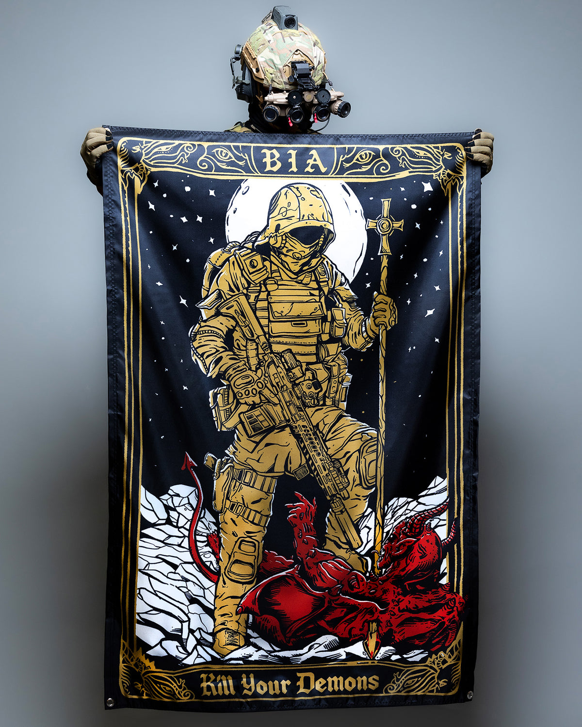 Kill your Demons | Military Mindset Flag