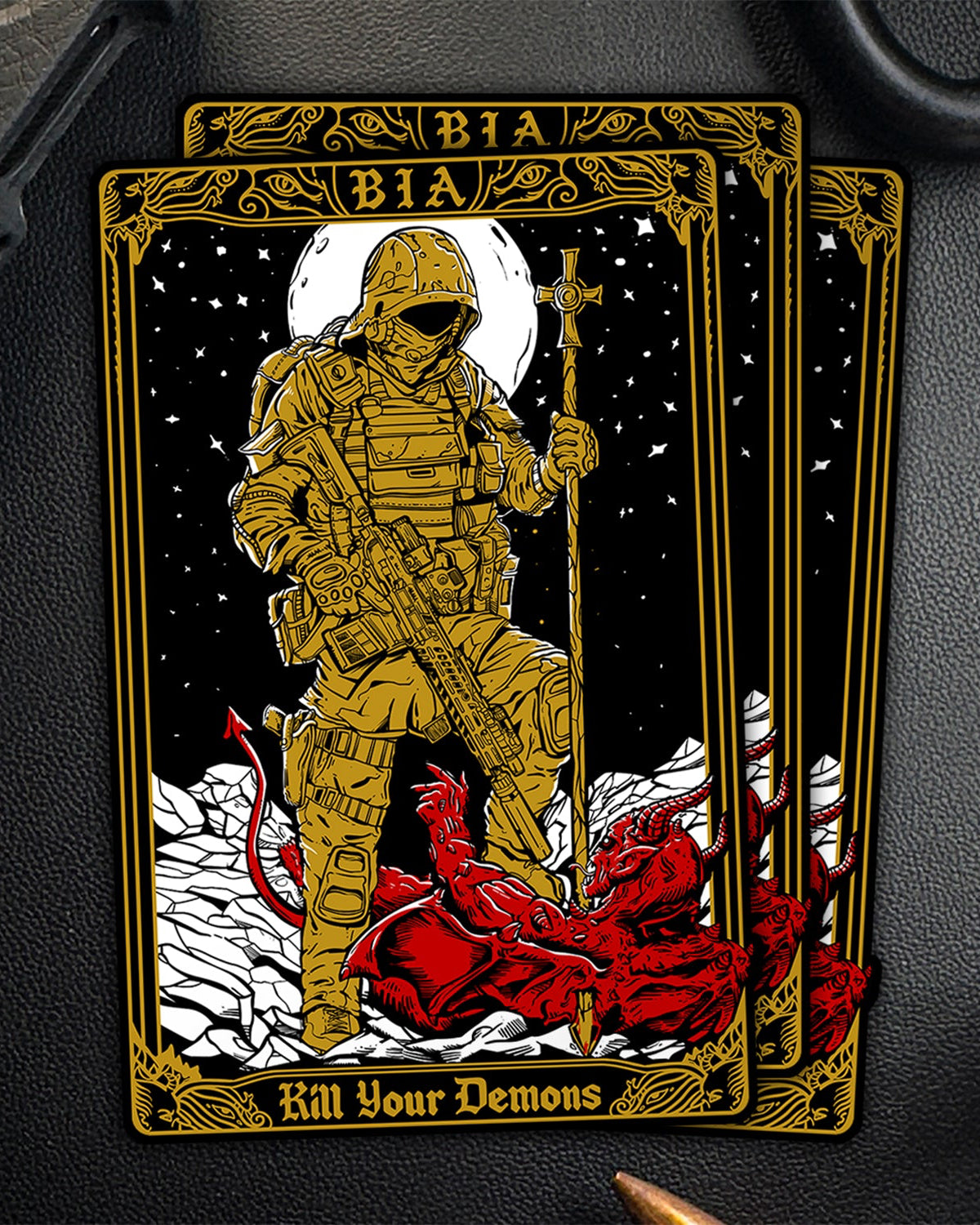 Kill your Demons - Sticker Set quadratisch #pieces_pack 3