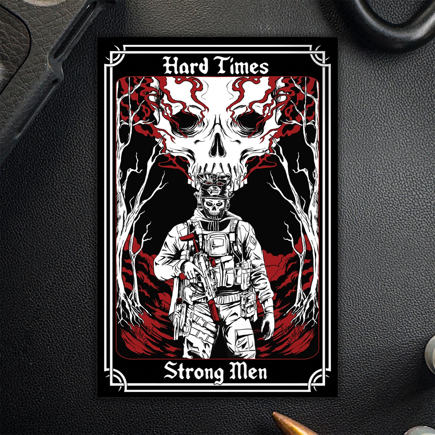 Hard Times Tarot Sticker