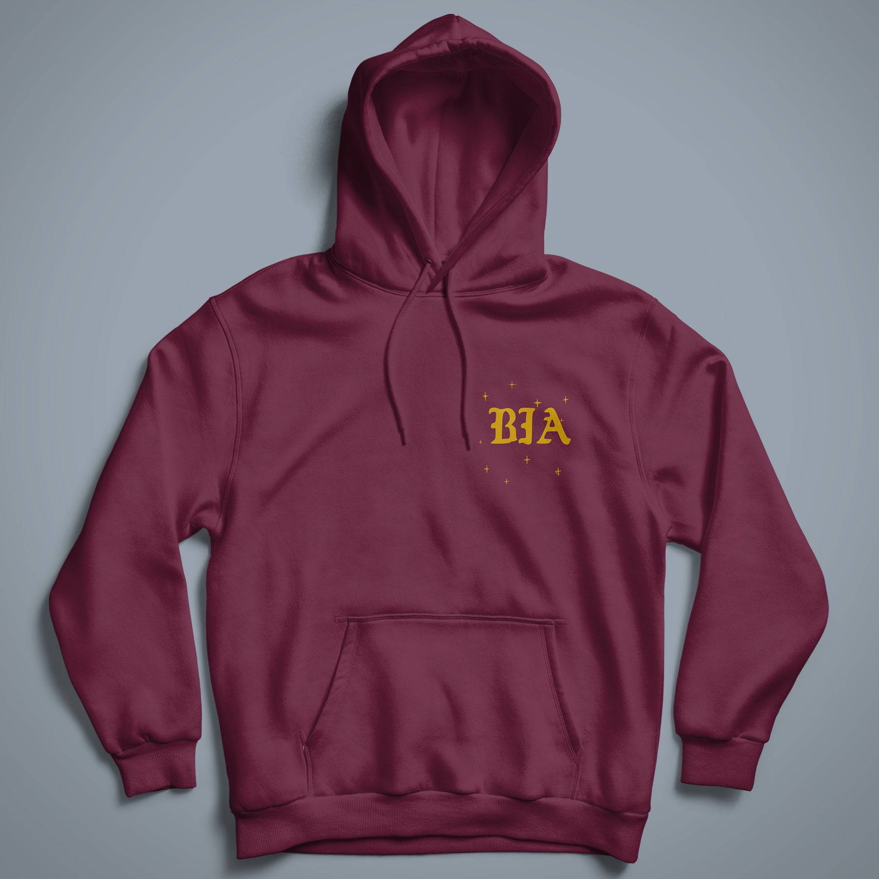 Eyes on the horizon - Hoodie bordeaux Frontprint