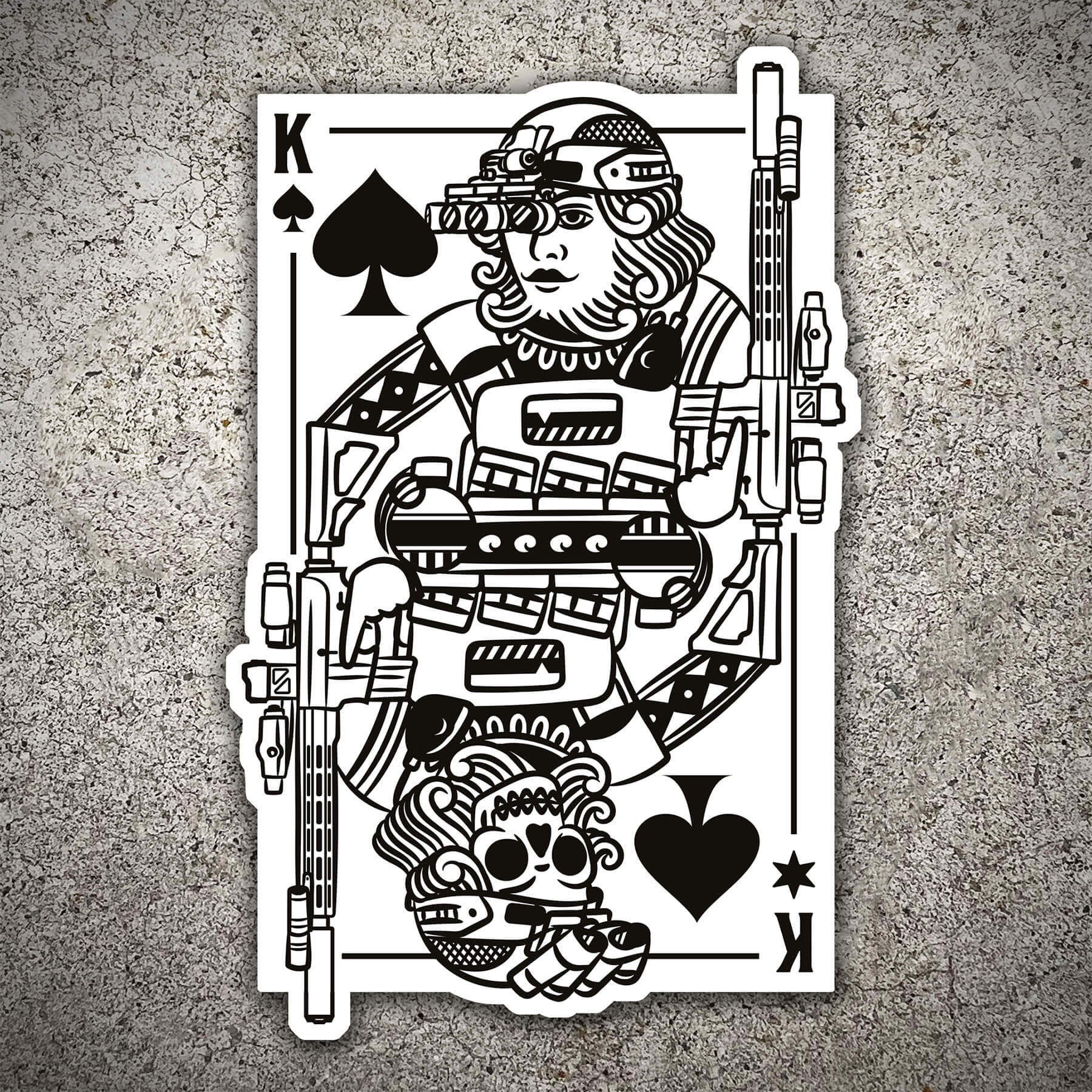 King of Spades XL Sticker