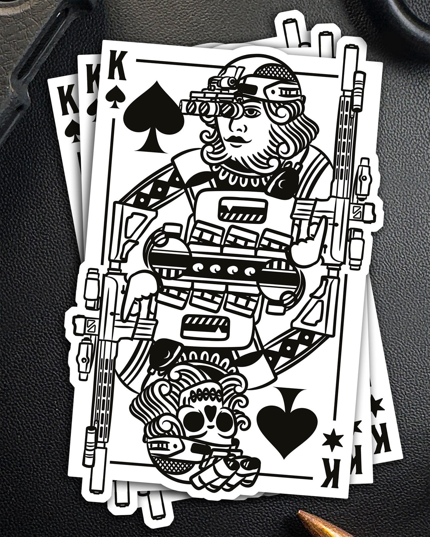 Autocollant XL King of Spades