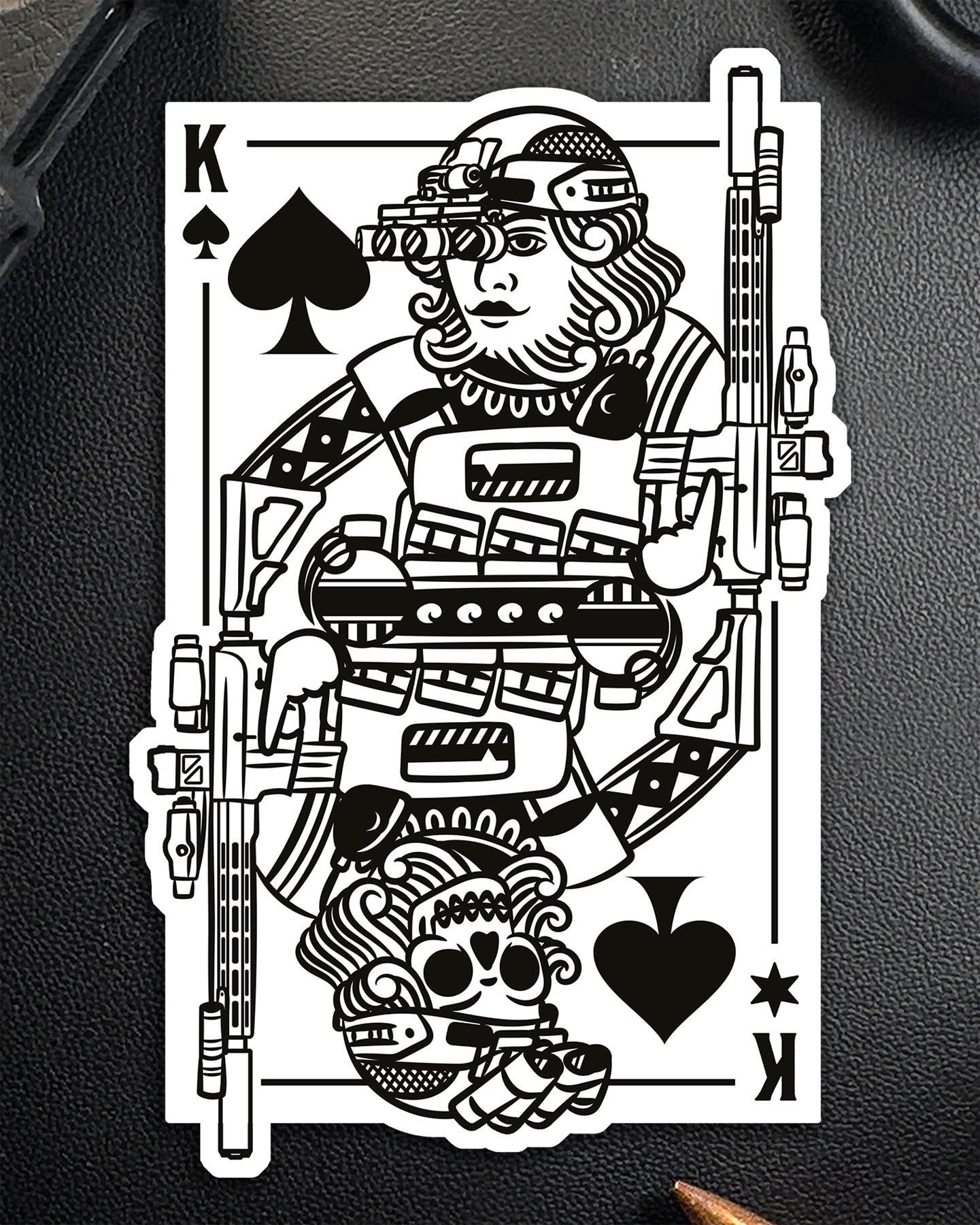 Autocollant XL King of Spades