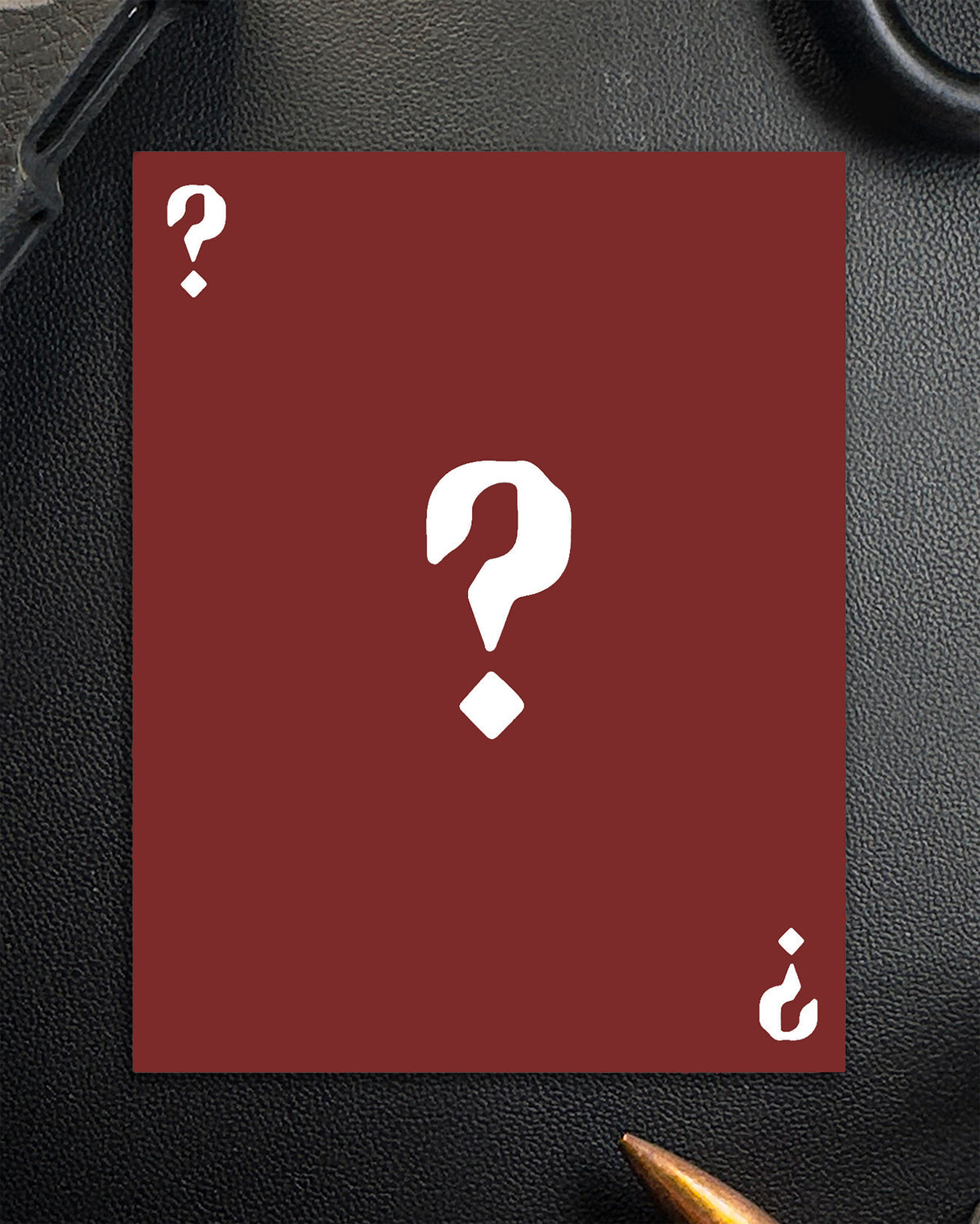 Single mystery sticker with a question mark, design revealed at random